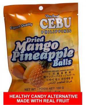 Profood Cebu Brand Dried Mango Pineapple Balls 100g